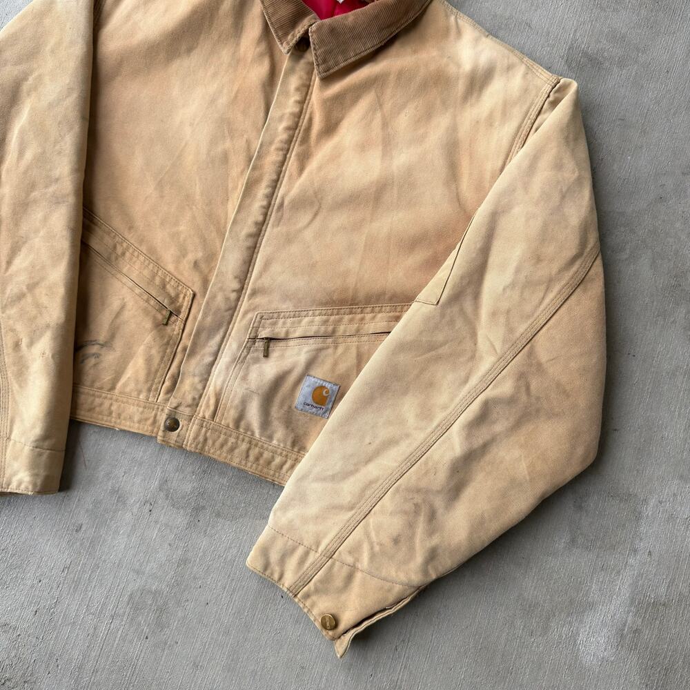Carhartt cropped detroit style brown work wear jacket - Picture 4 of 9
